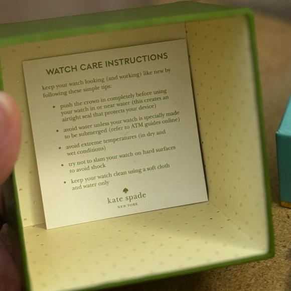 Kate Spade Red Cherry Metro Black Leather Ladies Watch KSW1343 GUC New battery - Picture 15 of 17